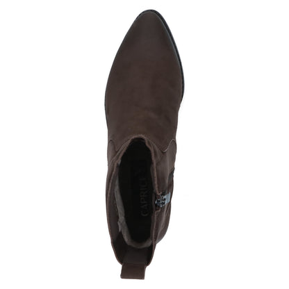 Caprice 9-25310-47 344 Dark Brown Nubuck Ankle Boots
