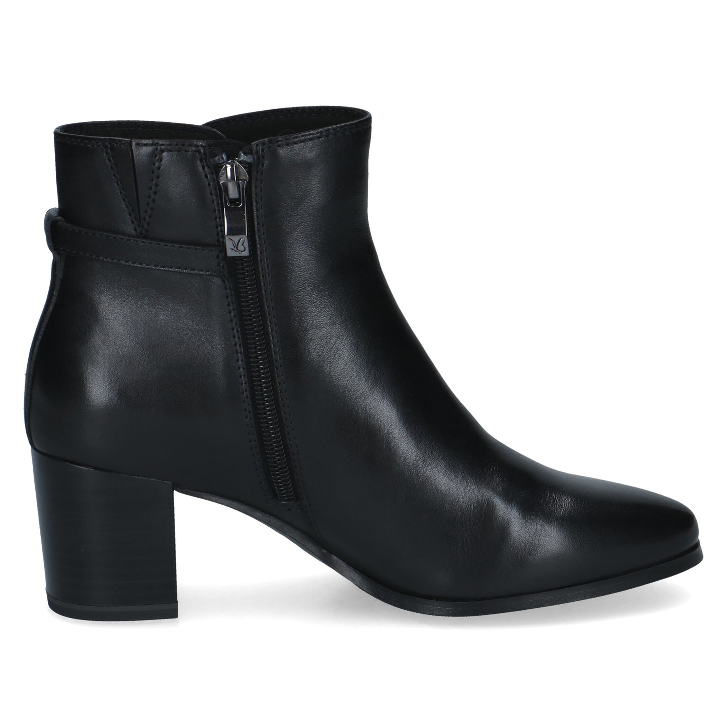 Caprice 9-25314-47 022 Black Nappa Block Heel Ankle Boots