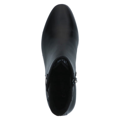 Caprice 9-25314-47 022 Black Nappa Block Heel Ankle Boots