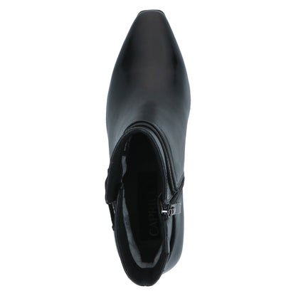Caprice 9-25317-47 022 Black Nappa Block Heel Ankle Boots