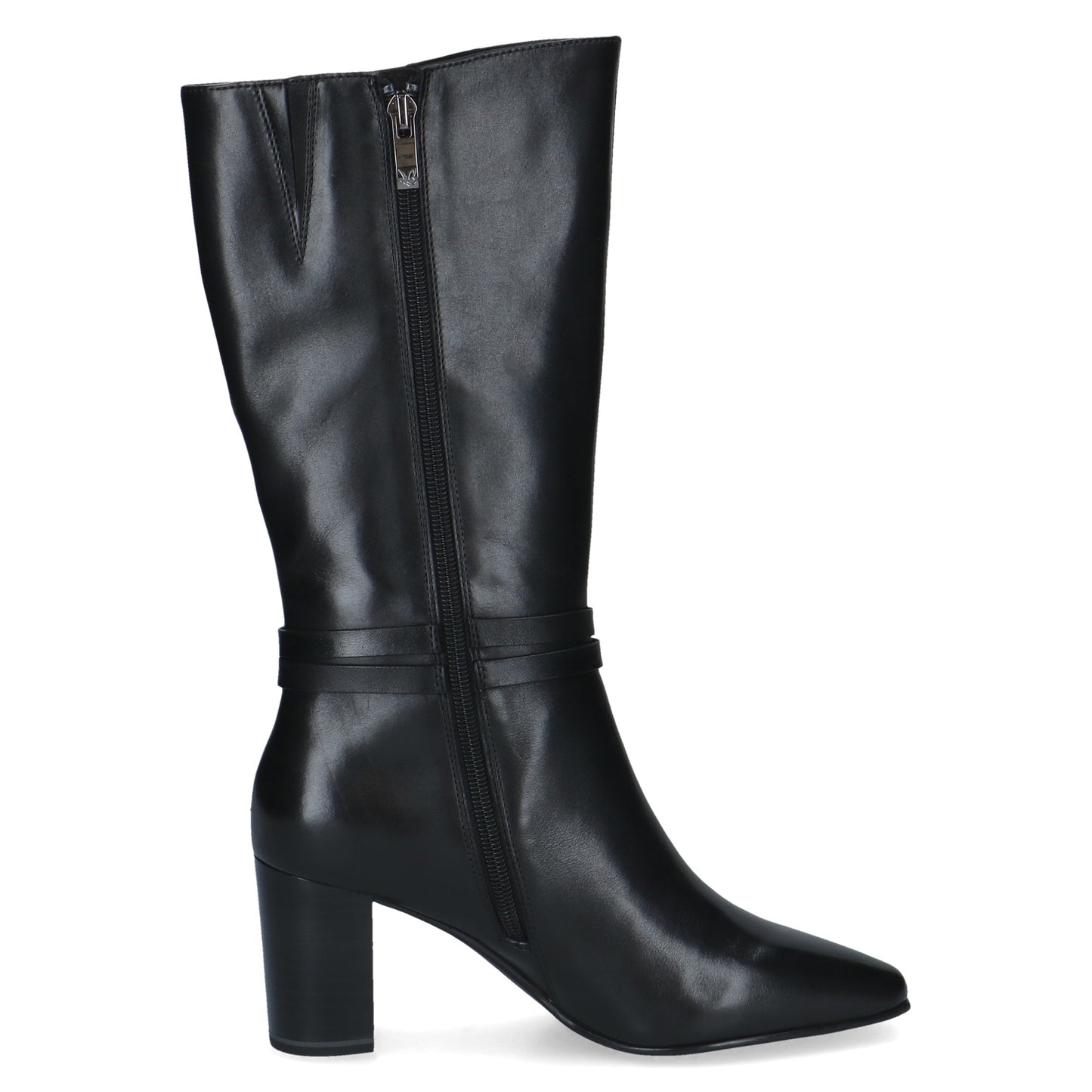Caprice 9-25318-47 022 Black Nappa Long Boots with Heel