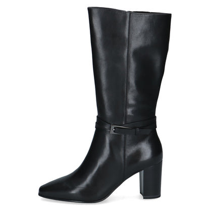 Caprice 9-25318-47 022 Black Nappa Long Boots with Heel