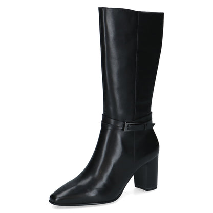 Caprice 9-25318-47 022 Black Nappa Long Boots with Heel