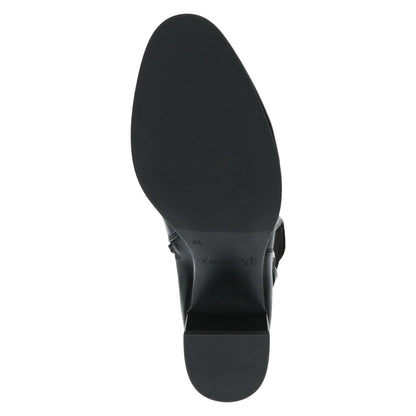 Caprice 9-25504-47 019 Black Combi Long Boots with Block Heel