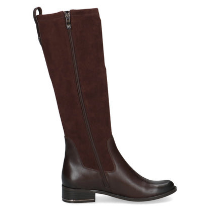 Caprice 9-25514-41 329 Dark Brown Combi Knee High Boots