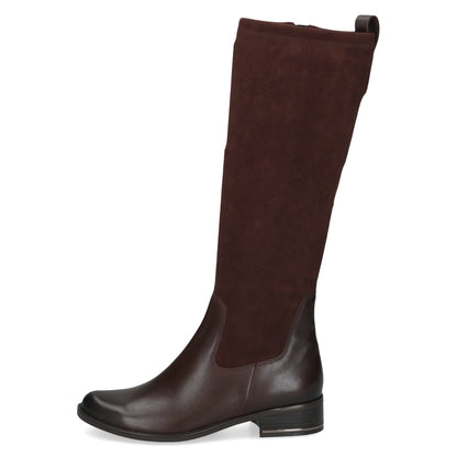 Caprice 9-25514-41 329 Dark Brown Combi Knee High Boots