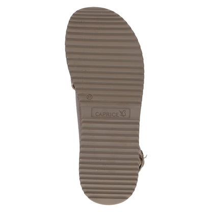 Caprice 9-28707-46 36A Taupe Metallic Deer Sandals