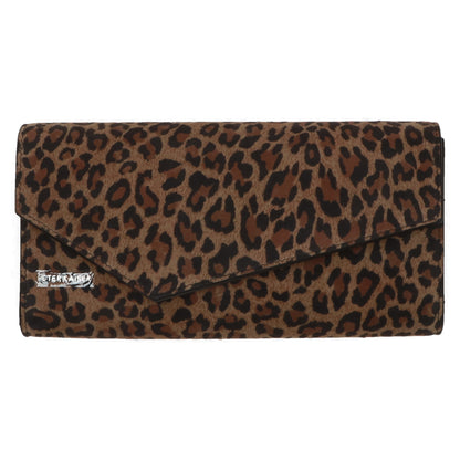 Peter Kaiser 9-69043-44 390 Brown Leopard Combi Clutch