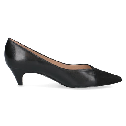 Peter Kaiser 9-72441-45-019 Black Suede & Leather Combi Heels