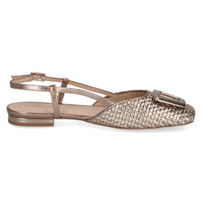 Peter Kaiser 9-79481-46-780 Metallic Nappa Slingback Shoes