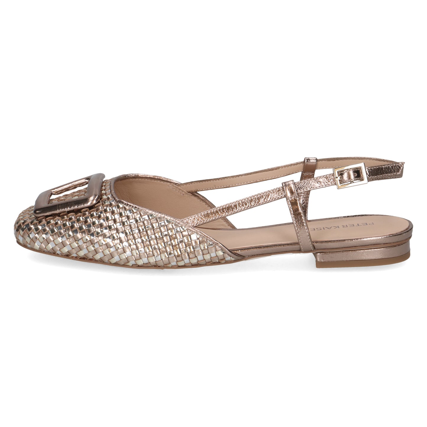 Peter Kaiser 9-79481-46-780 Metallic Nappa Slingback Shoes