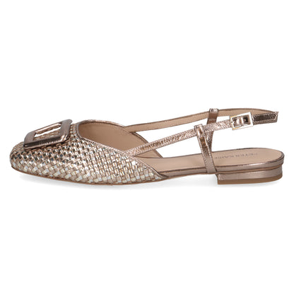 Peter Kaiser 9-79481-46-780 Metallic Nappa Slingback Shoes