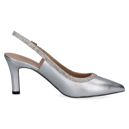 Peter Kaiser 9-79641-44-941 Silver Slingback Heels