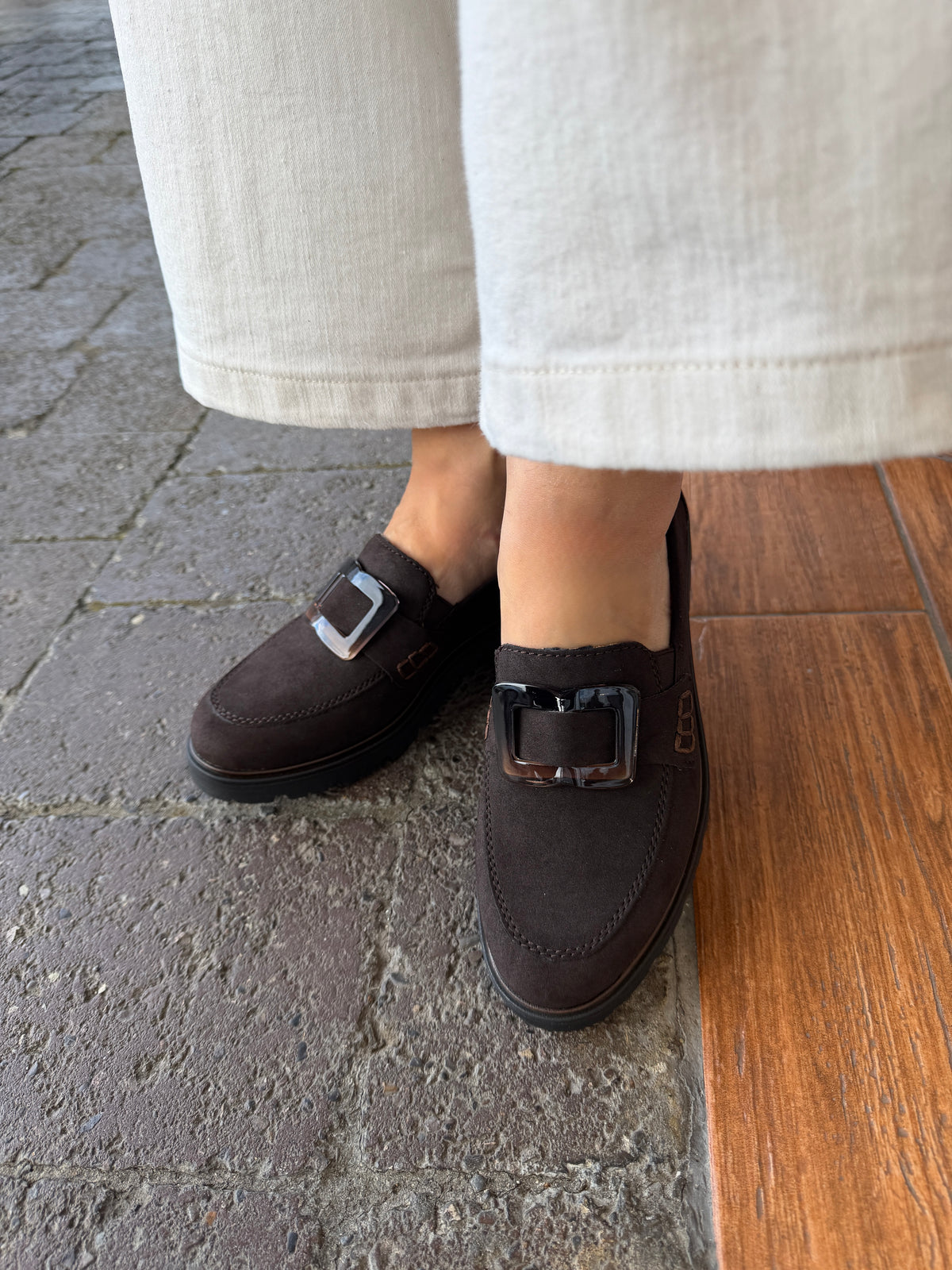 Rieker 45553-25 Brown Slip On Shoes