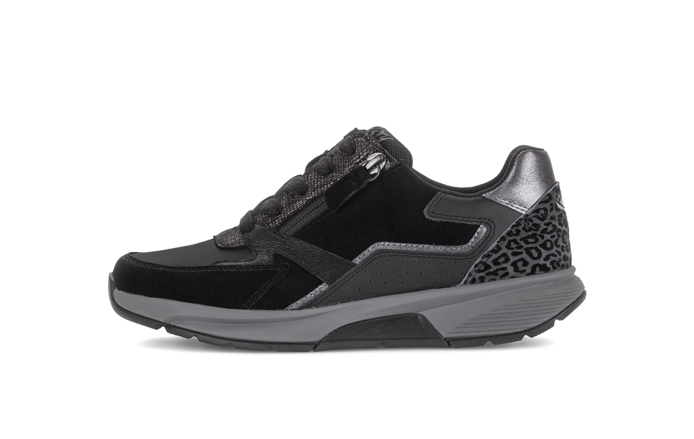 Gabor 0106.01.001 Black, Anthracite Grey & Leopard Mix Sneakers