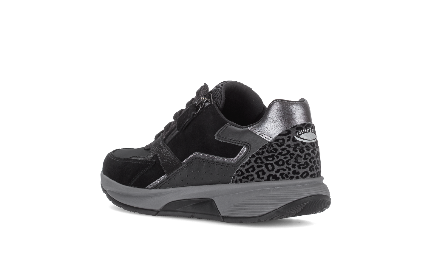 Gabor 0106.01.001 Black, Anthracite Grey & Leopard Mix Sneakers