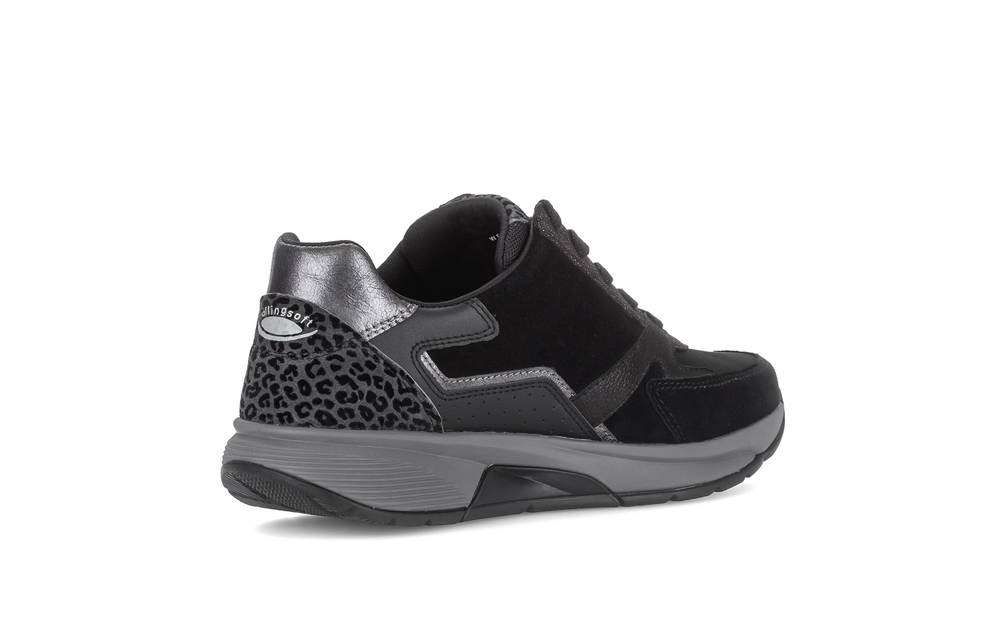 Gabor 0106.01.001 Black, Anthracite Grey & Leopard Mix Sneakers