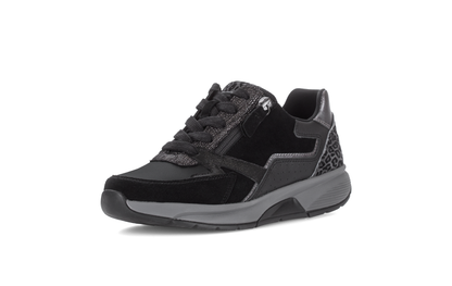 Gabor 0106.01.001 Black, Anthracite Grey & Leopard Mix Sneakers