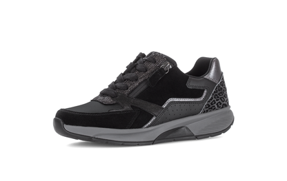 Gabor 0106.01.001 Black, Anthracite Grey & Leopard Mix Sneakers