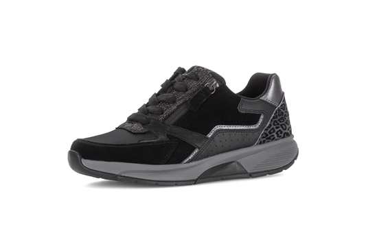 Gabor 0106.01.001 Black, Anthracite Grey & Leopard Mix Sneakers