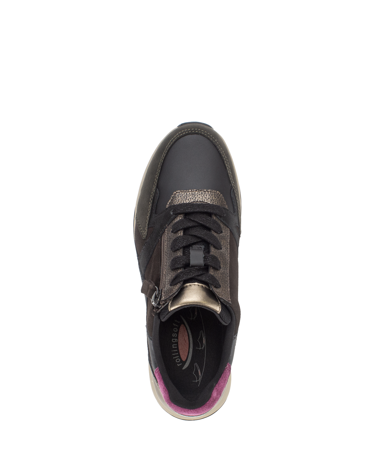 Gabor 0106.01.005 Black & Chocolate Brown Mix Sneakers