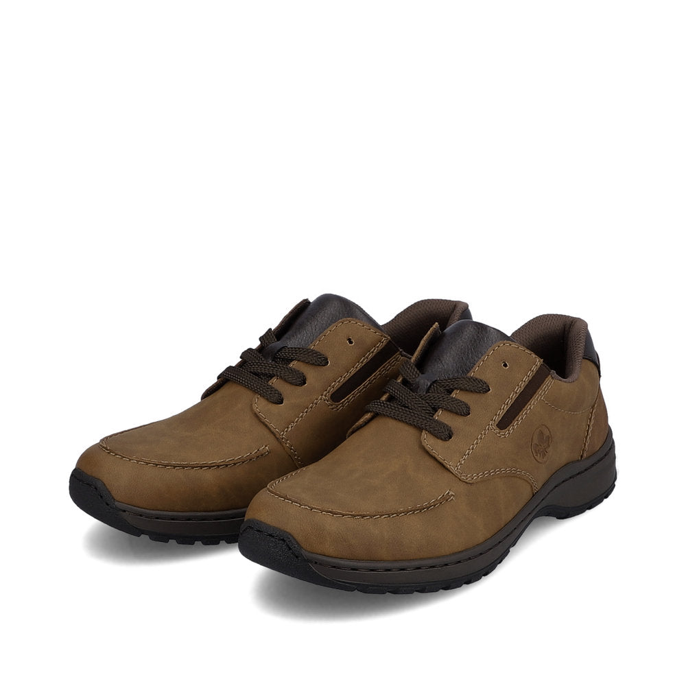 Rieker 03303-24 Brown Lace H Fit Wide Shoes