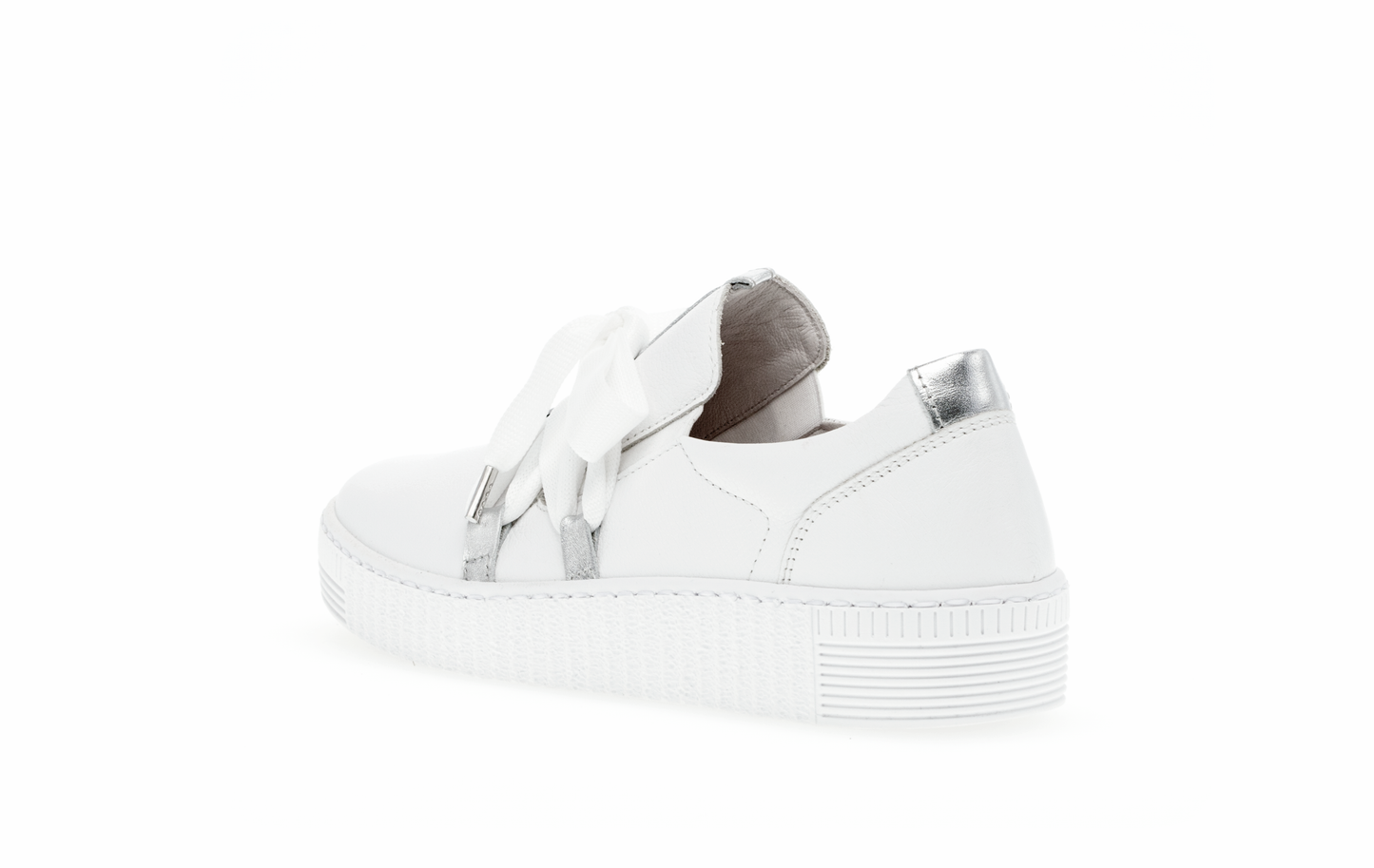 Gabor 03.333.21 White & Silver Elastic Trainers