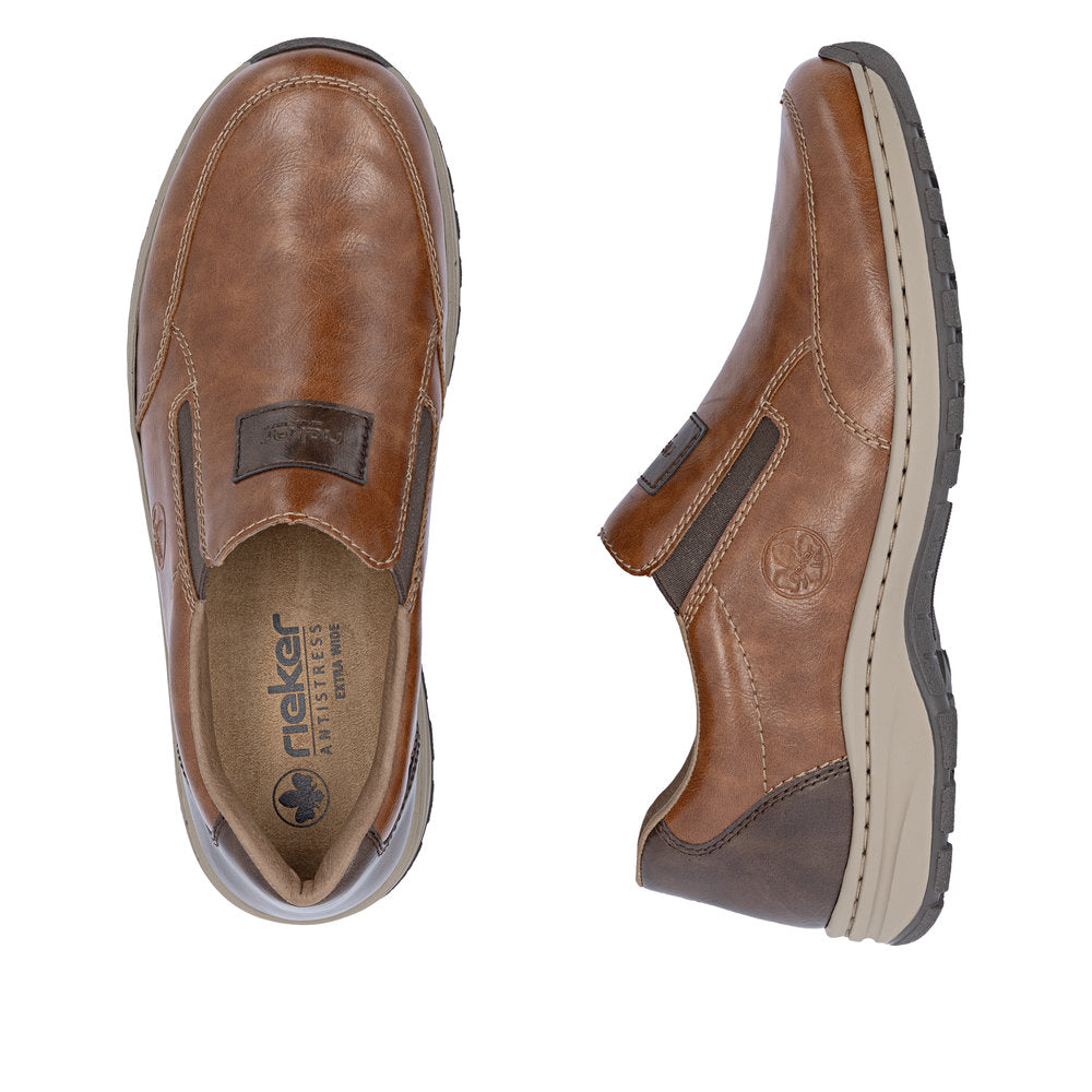 Rieker 03354-23 Peanut Brown H Fit Slip On Shoes