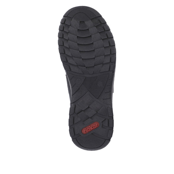 Rieker 03358-00 Black Velcro Nubuck Wide Shoes