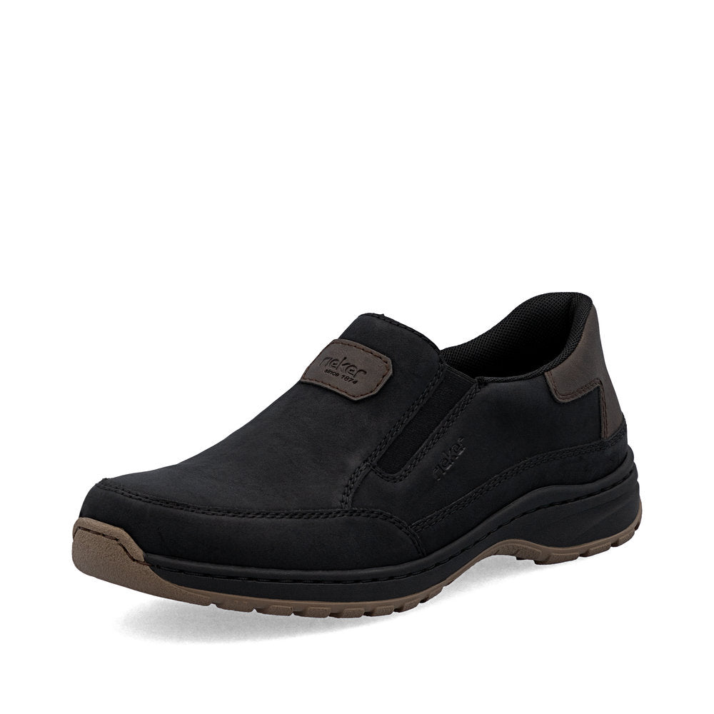 Rieker 03365-00 Black H Fit Slip On Shoes