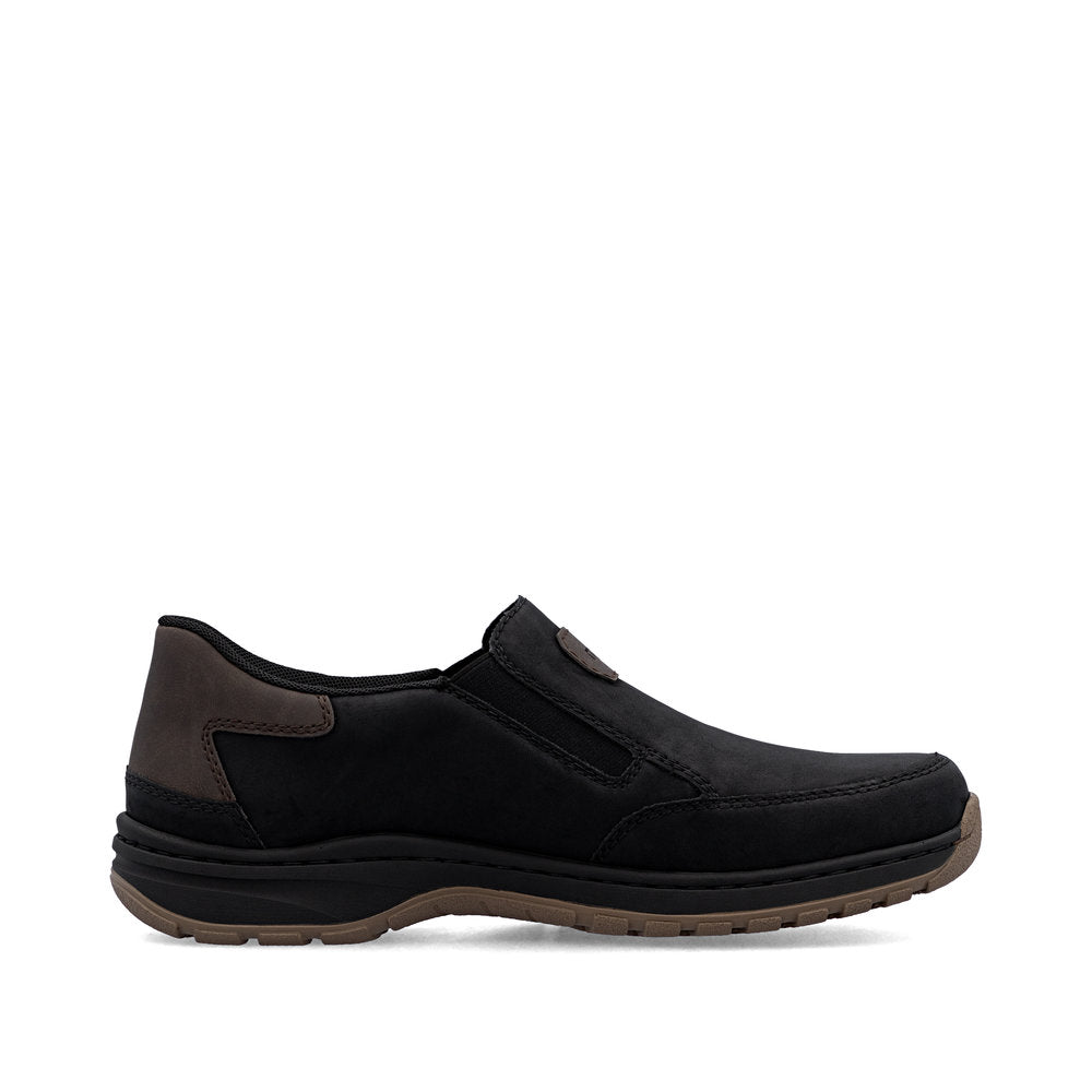 Rieker 03365-00 Black H Fit Slip On Shoes
