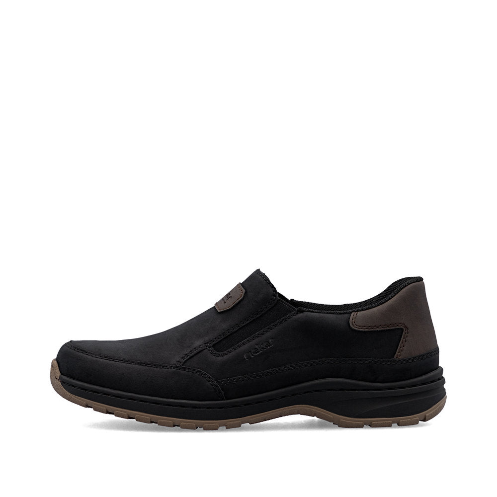 Rieker 03365-00 Black H Fit Slip On Shoes