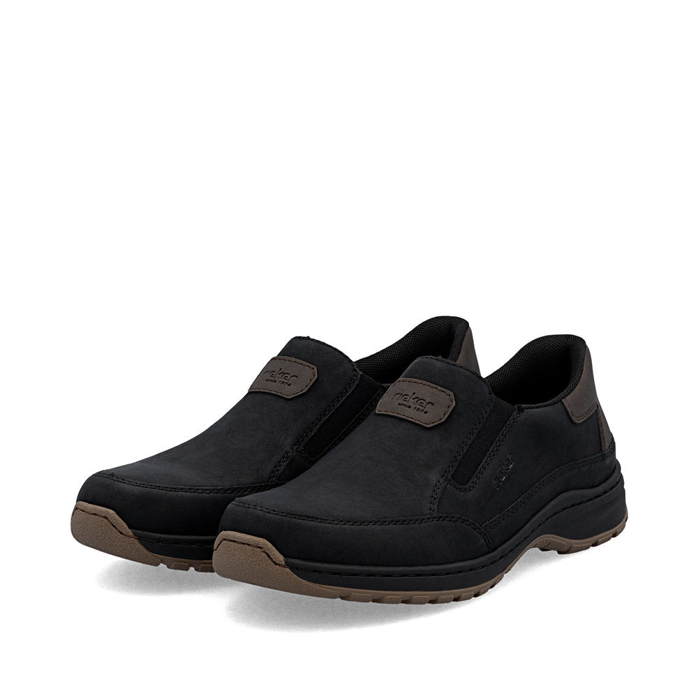 Rieker 03365-00 Black H Fit Slip On Shoes