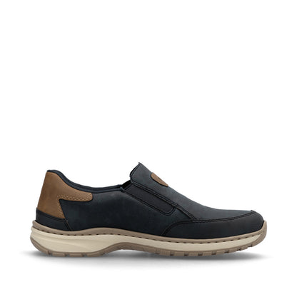 Rieker 03365-14 Navy H Fit Slip On Shoes