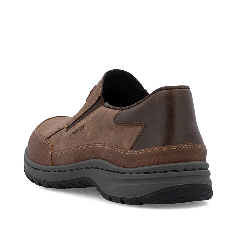 Rieker 03365-24 Brown H Fit Slip On Shoes