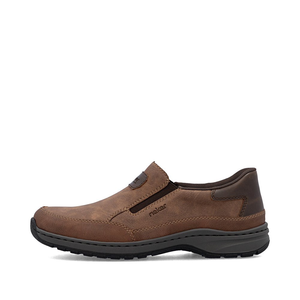 Rieker 03365-24 Brown H Fit Slip On Shoes