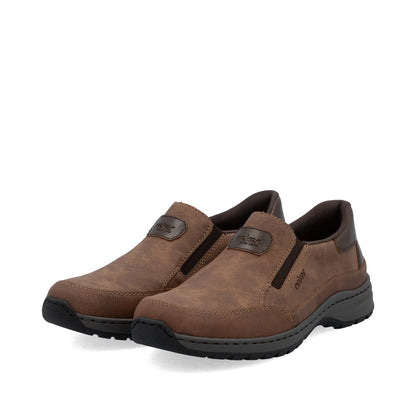 Rieker 03365-24 Brown H Fit Slip On Shoes
