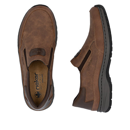 Rieker 03365-24 Brown H Fit Slip On Shoes