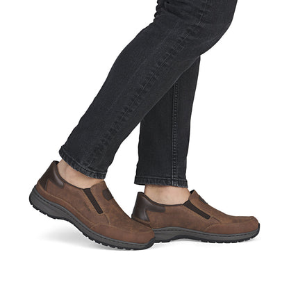 Rieker 03365-24 Brown H Fit Slip On Shoes