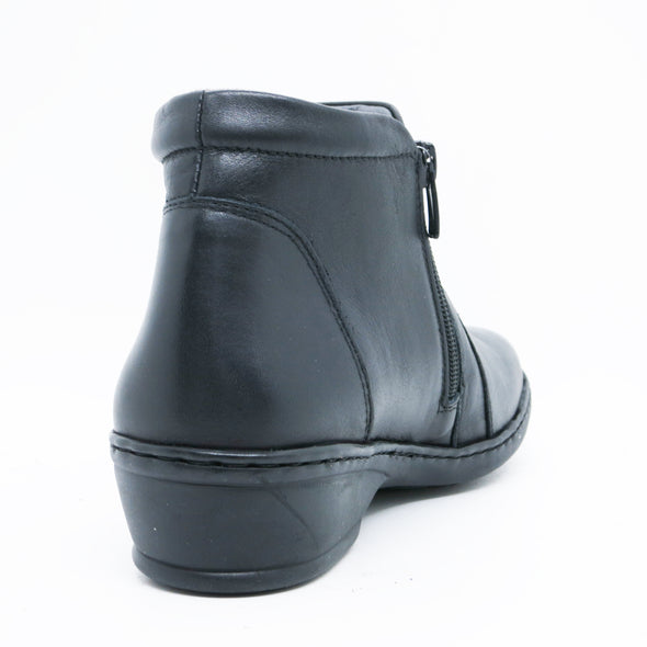 Notton 0361 Black Ankle Boots with Twin Zip