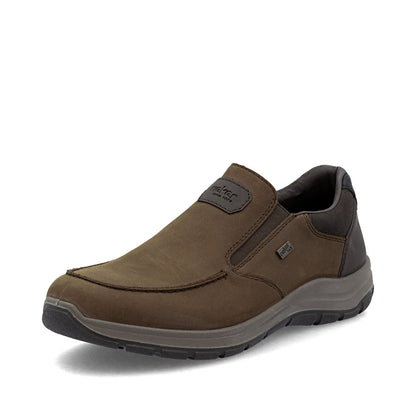 Rieker TEX 03651-25 Tabak Brown H Fit Slip On Shoes