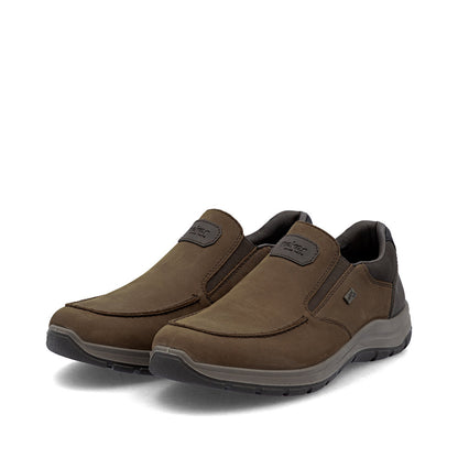 Rieker TEX 03651-25 Tabak Brown H Fit Slip On Shoes