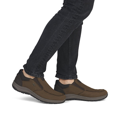 Rieker TEX 03651-25 Tabak Brown H Fit Slip On Shoes