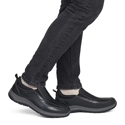 Rieker TEX 03658-00 Black H Fit Slip On Shoes