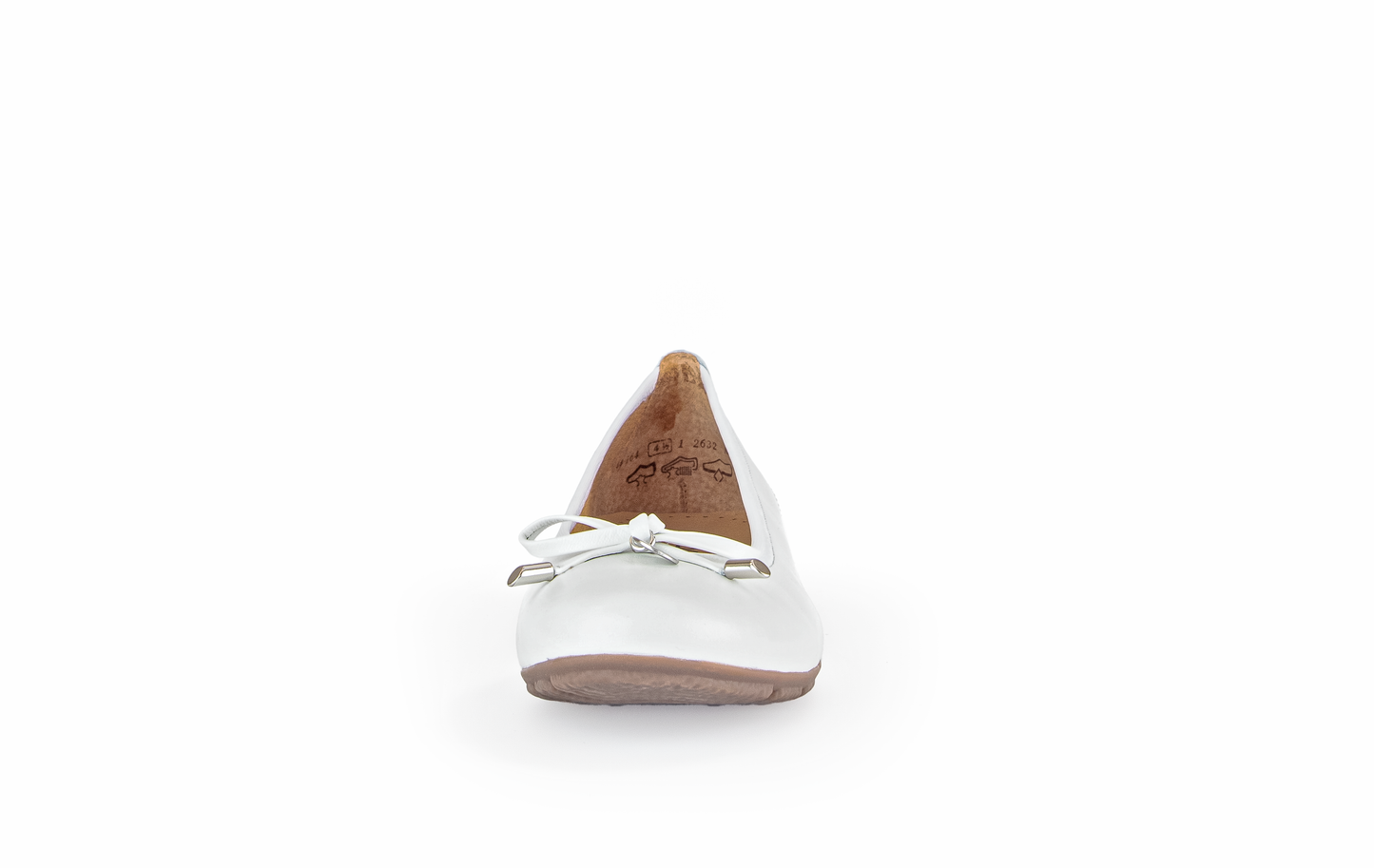 Gabor 04.164.21 White Slip On F Fit Pumps