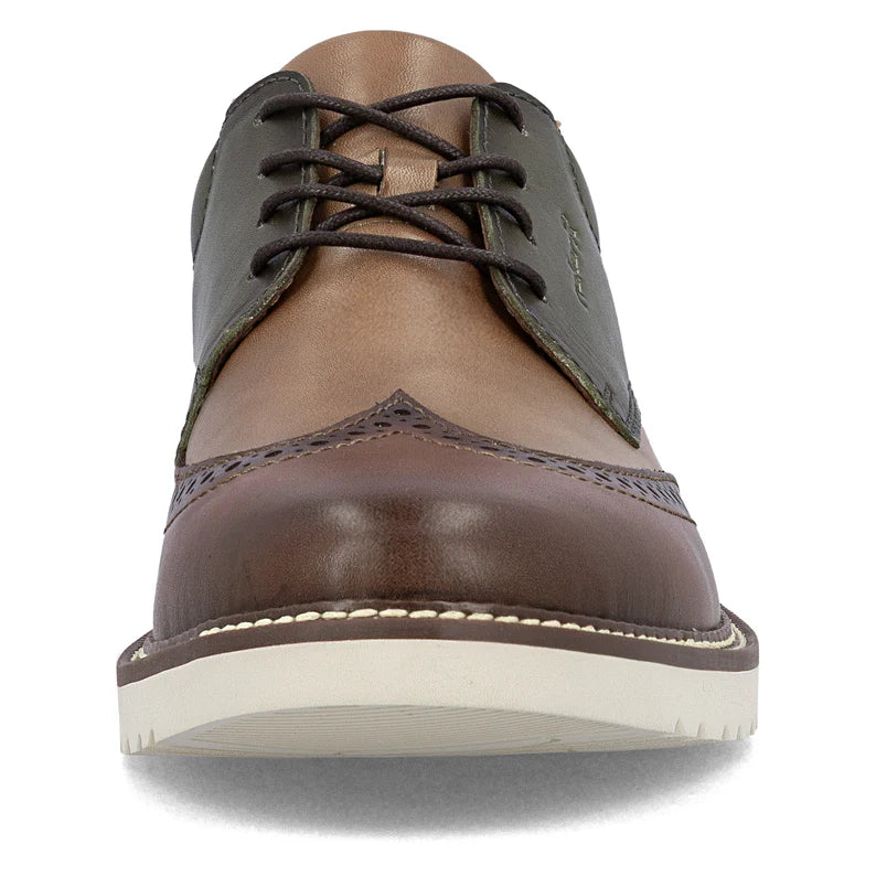 Rieker 04504-91 Brown & Green Mix Lace Formal Shoes