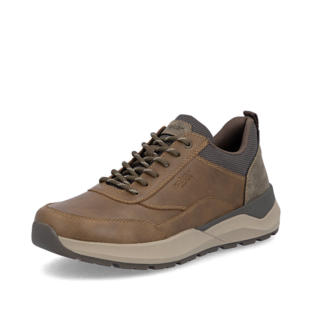 Rieker 06000-22 Brown & Black H Fit Lace Shoes