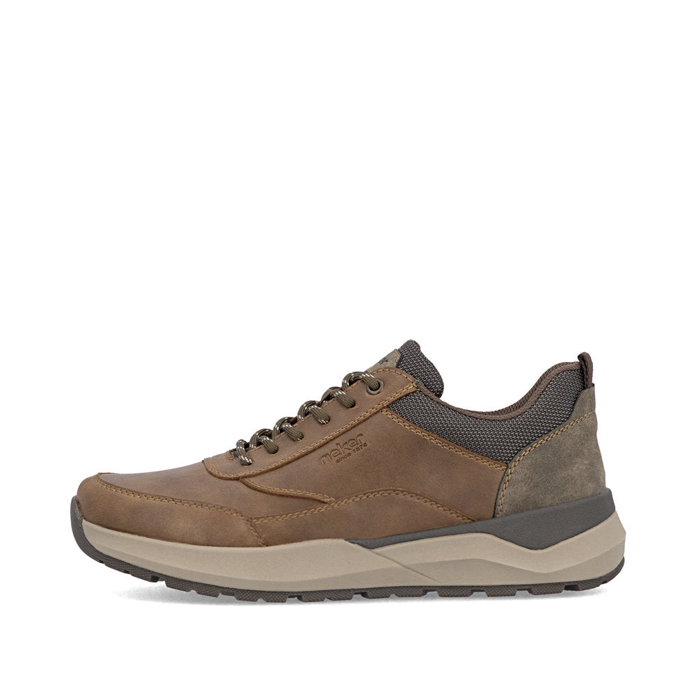 Rieker 06000-22 Brown & Black H Fit Lace Shoes