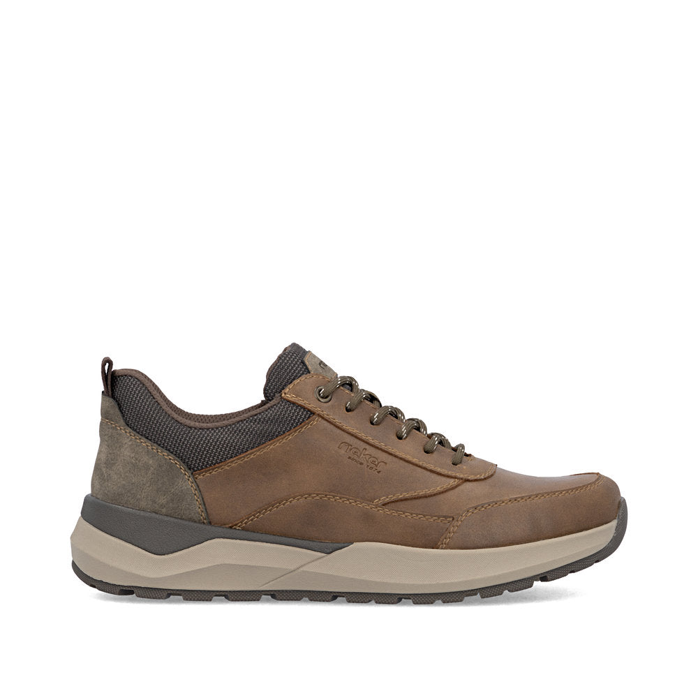 Rieker 06000-22 Brown & Black H Fit Lace Shoes