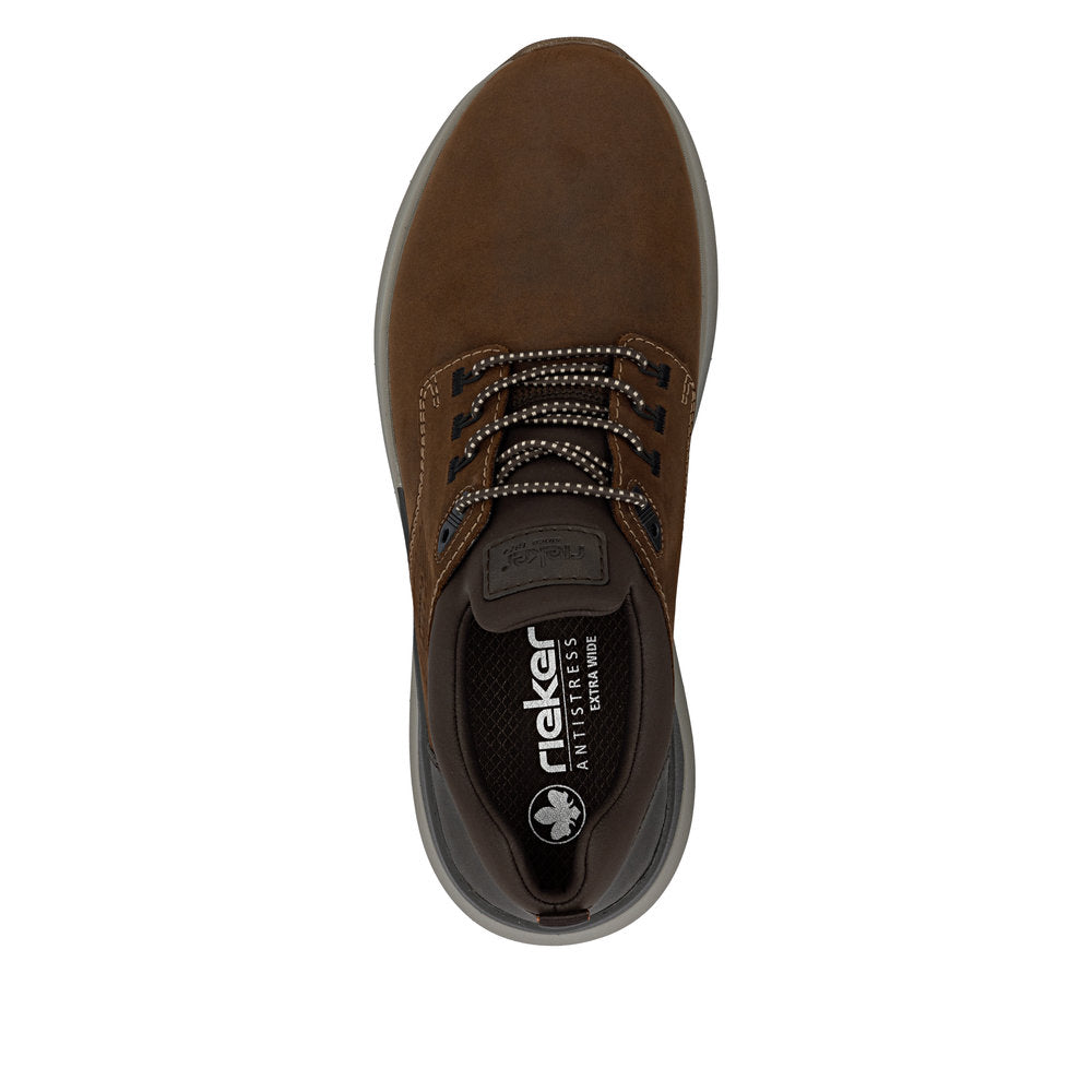 Rieker 06050-22 Brown H Fit Slip On Shoes